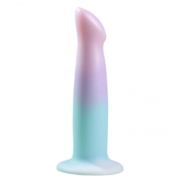 MizzZee - Liquid Silicone Fantasy Color Series Vibrating Dildo (L:16.8cm - D:3.6cm)